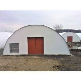 10m széles körívelt gombaház